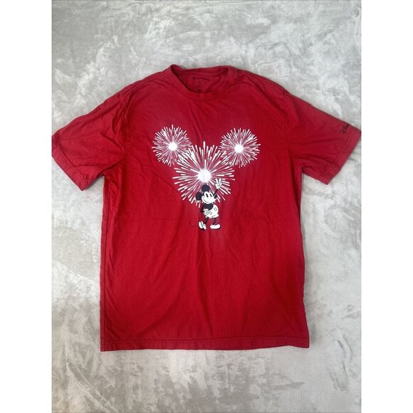 Disney x American Eagle Mickey Mouse T-shirt Red Size Medium - Picture 2 of 12